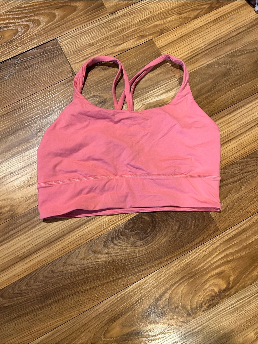 lululemon athletica Coral Pink Strappy Sports Bra size 8